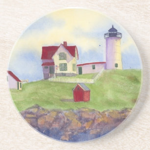 Nubble Light House York Maine Getränkeuntersetzer