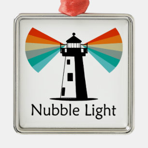 Nubble Light Maine Regenbogen Ornament Aus Metall