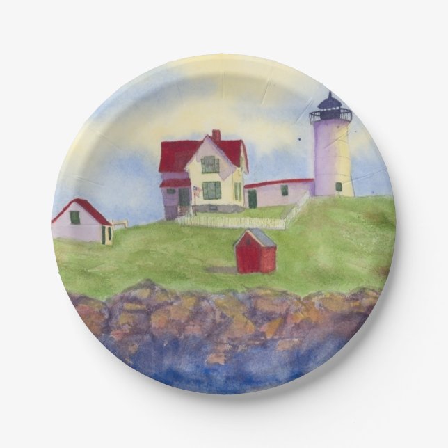Nubble Light Pappteller (Vorderseite)