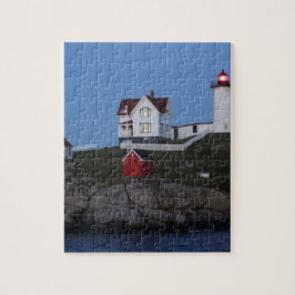 Nubble Lighthouse am Abend