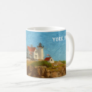 Nubble Lighthouse individuell anpassbar Kaffeetasse