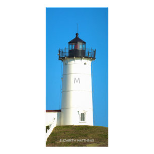 Nubble Lighthouse Lesezeichen Werbekarte