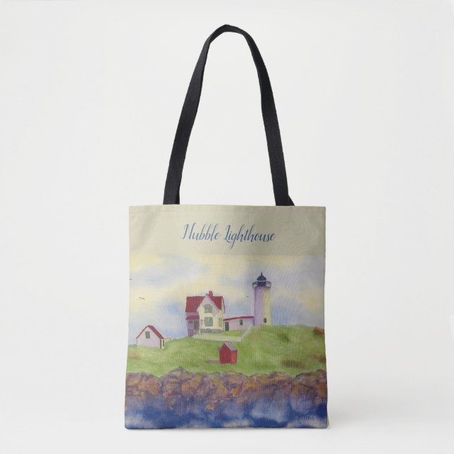 Nubble Lighthouse Maine, Cape Neddick, York Maine Tasche (Vorderseite)