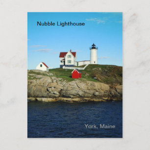 Nubble Lighthouse Postcard Postkarte
