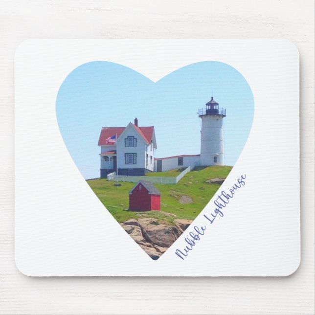 Nubble Lighthouse, York Maine Mousepad (Vorne)