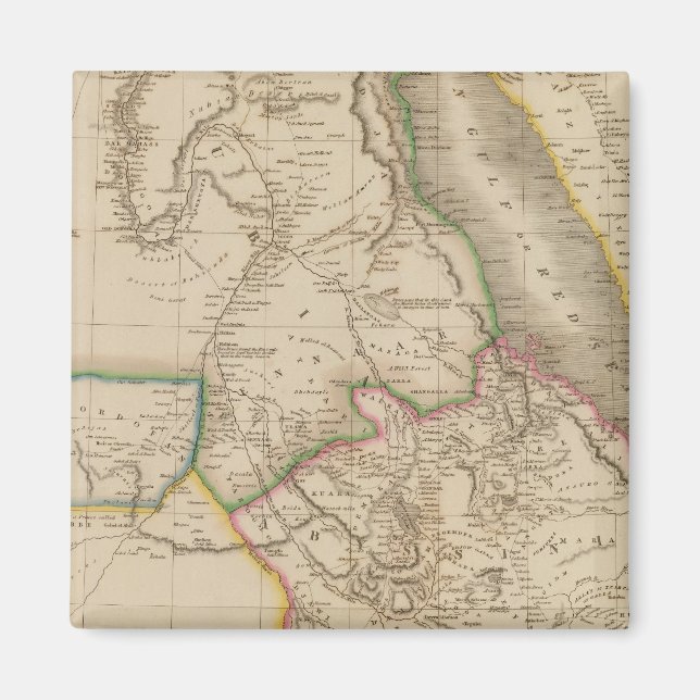 Nubia, Abessinia, Afrika Magnet (Vorne)