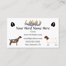 Nubian & Boer Goat Visitenkarte