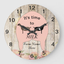Nubian Daigore Farm Udder Large Clock