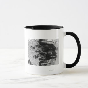 Nubian Frauen stehend vor Hütten-Fotografie Tasse