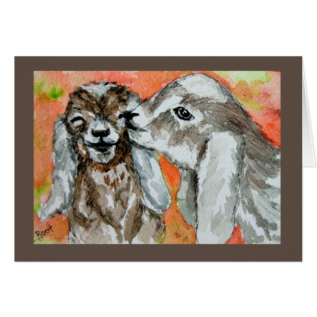 Nubian Goat Buddies (Vorderseite (Horizontal))