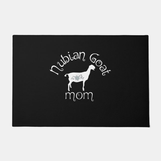 Nubian Goat Mama Gift Fußmatte (Vorderseite)