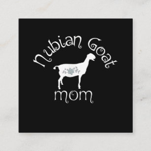 Nubian Goat Mama Gift Quadratische Visitenkarte
