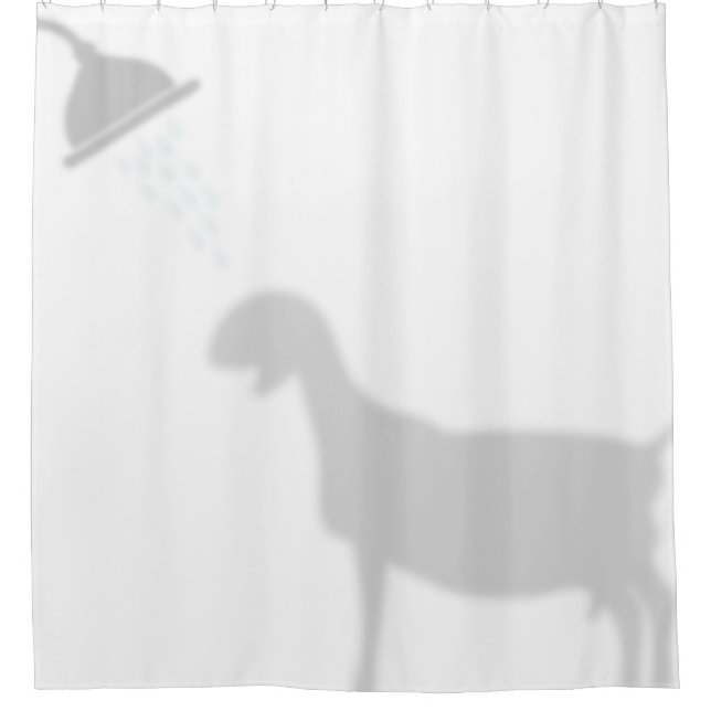 Nubian Goat Shadow Silhouette Shadow Buddies Duschvorhang (Vorderseite)