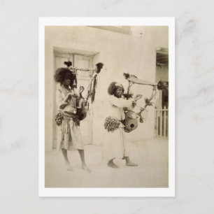 Nubian Musicians (sepia Foto) Postkarte