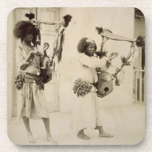 Nubian Musiker (Sepia-Foto) Getränkeuntersetzer