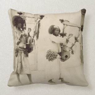 Nubian Musiker (Sepia-Foto) Kissen