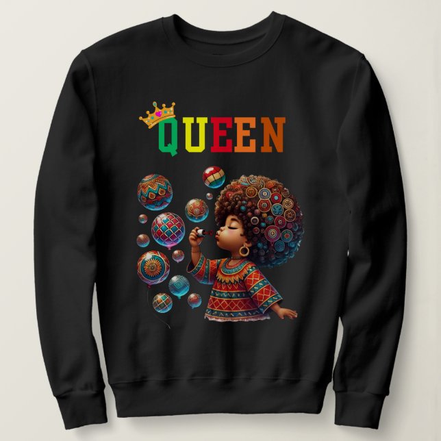 Nubian Queen: Entdecke das Sweatshirt von Frauen (Design vorne)