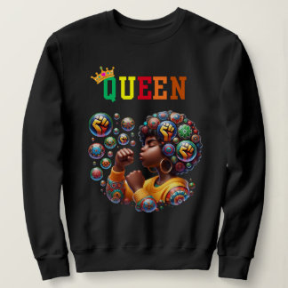 Nubian Queen: Power Women's Sweatshirt