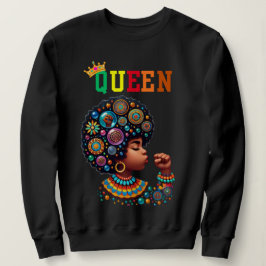 Nubian Queen: Sharp Women's Sweatshirt