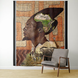 Nubian Religious Art Print Wandteppich
