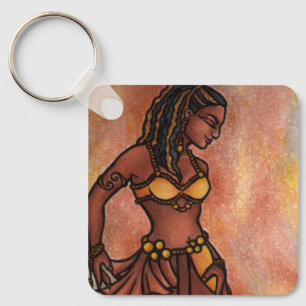 Nubian Sister Belly Dancer Schlüsselanhänger