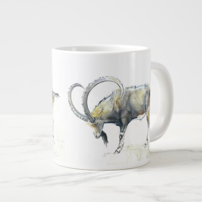 Nubian Steinbock 2008 Jumbo-Tasse (Vorderseite Rechts)