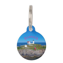 Nuble Light Hot Pink Name Foto Round Pet Tag