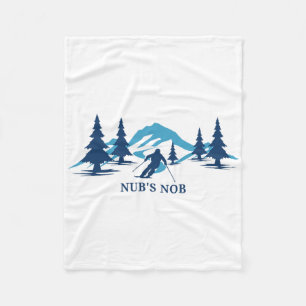 Nub's Nob Michigan Skigebiet Skifahren Skifahrer  Fleecedecke