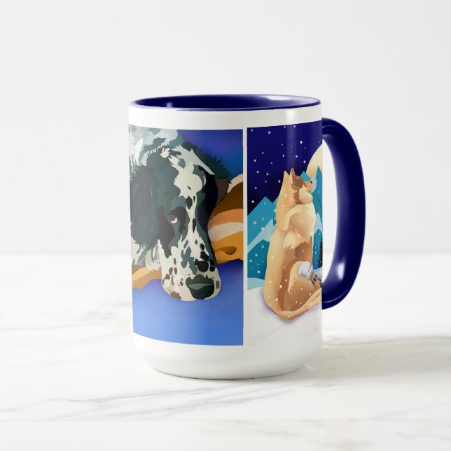 NUBZ ET le PACK mug avec Bailey et Winston (Devant droit)