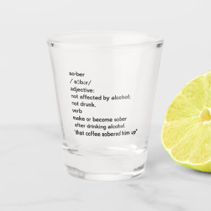 Nüchterne Definition Nicht Betrunken Lustige Party Schnapsglas