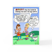 Nüchterne Kinder und goofy dog Geburtstagskarte