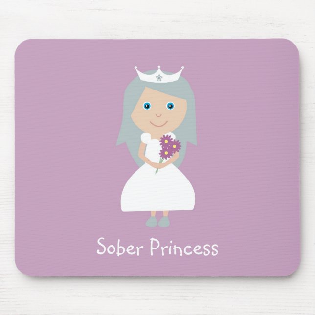 Nüchterne Prinzessinmäusematte Mousepad (Vorne)