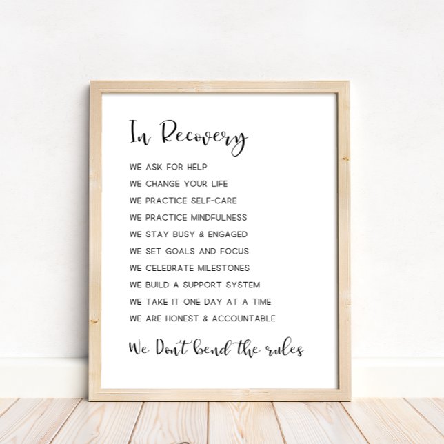 Nüchterne Unterstützung, Erholung der Abhängigkeit Poster (Von Creator hochgeladen)