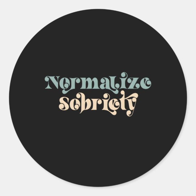 nüchterner Kostenvoranschlag Runder Aufkleber (Vorderseite)