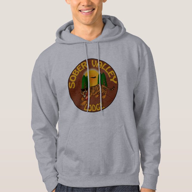 Nüchternes Tal-Häuschen Hoodie (Vorderseite)