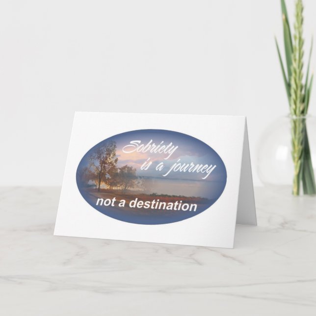 Nüchternheit ist eine Reise 10 Karte (Vorderseite)