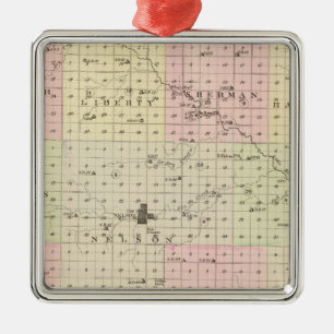 Nuckolls Landkreis, Nebraska Ornament Aus Metall