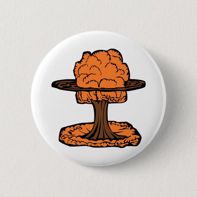 Nuclear Explosion Mushroom Cloud Button (Vorderseite)