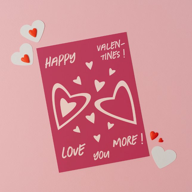 Nuclear Hearts - magenta - Happy Valentines! Card Karte (Von Creator hochgeladen)