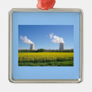 Nuclear Setzlingspower - Kernkraftwerk Ornament Aus Metall
