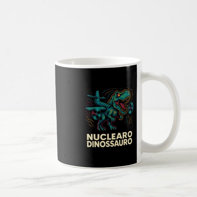 Nuclearo Dinossauro - Funny Italian Brainrot Kids  Kaffeetasse (Rechts)
