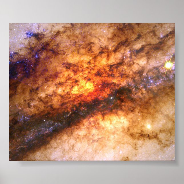 Nucleus von Galaxy Centaurus A Poster (Vorne)