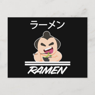 Nudel-Sumōringer Anime Manga Spaß Japan Otaku Postkarte