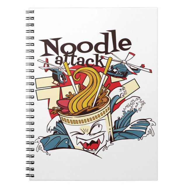 Nudelangriff Notizblock (Vorderseite)