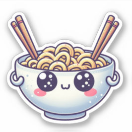 Nudeln Kawaii Aufkleber