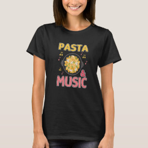Nudeln und Noten Italienisches Essen Koch Spaghett T-Shirt