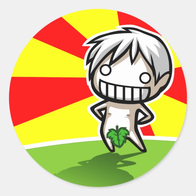 Nudey Narugi Sunrise Sticker (Vorderseite)