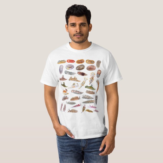 Nudibranchs von Großbritannien T-Shirt (Vorne ganz)