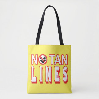 Nudists, No Tan Lines Tasche