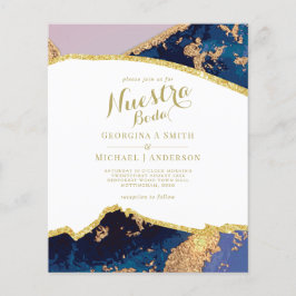 Nuestra Boda AGATE Gold Spanish Wedding INVITE